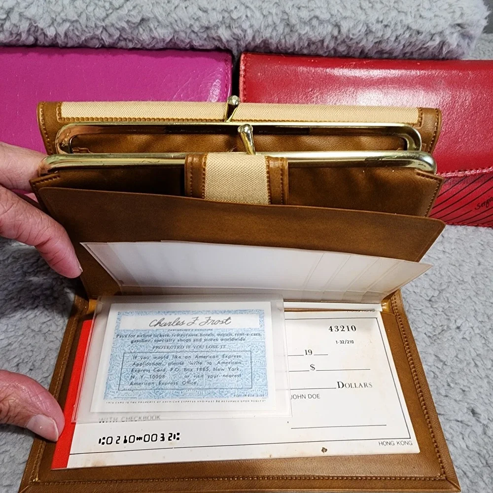 Wallets‎ Womens Vintage Deadstock Coin Purse Makeup Bag Lot of 4 80's